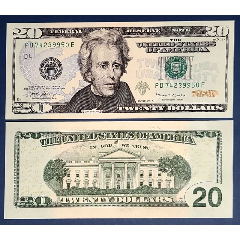Etats Unis P.546b Neuf Cleveland, Billet de 20 Dollars 2017A série F