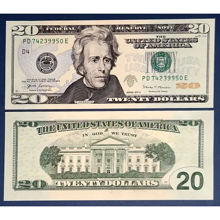 Etats Unis P.546b Neuf Cleveland, Billet de 20 Dollars 2017A série F