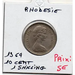 Rhodésie 10 cents ou 1shilling 1964 Sup, KM.2 Blason