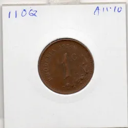 Rhodésie 1 cent 1974 Sup-, KM.10 armoiries