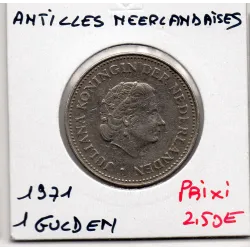 Antilles Neerlandaise 1 gulden 1971 TTB, KM.12 Juliana