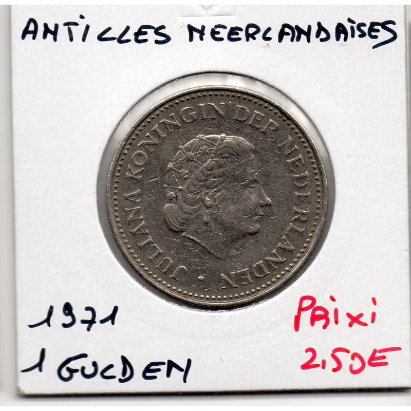 Antilles Neerlandaise 1 gulden 1971 TTB, KM.12 Juliana