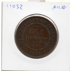 Australie 1 penny 1911 TTB, KM23 Georges V