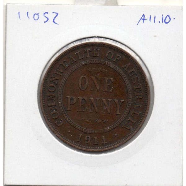 Australie 1 penny 1911 TTB, KM23 Georges V