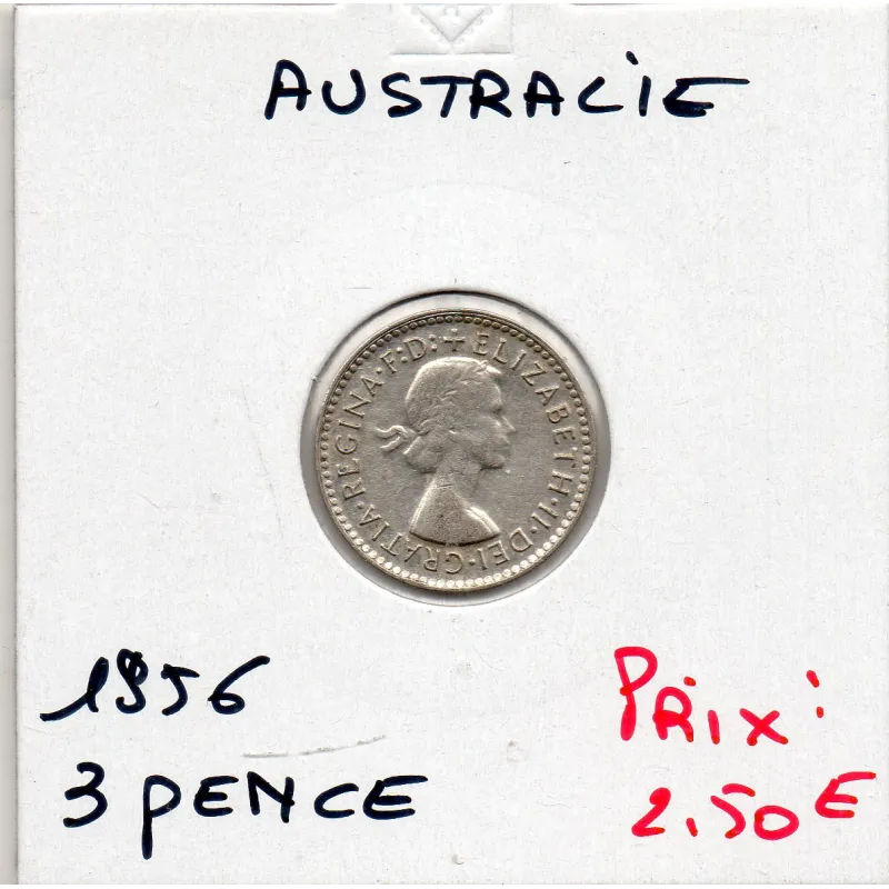 Australie 3 pence 1956 Sup, KM.57 3 tiges de blé Australie 3 pence 1956 Sup, KM.57 3 tiges de blé