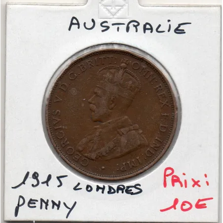 Australie 1 penny 1915 TTB, KM23 Georges V
