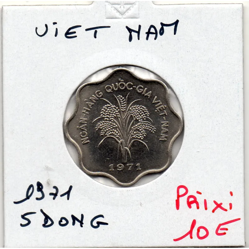 Viet-Nam Sud 5 dong 1971 Spl, KM 9a Riz Viet-Nam Sud 5 dong 1971 Spl, KM 9a Riz