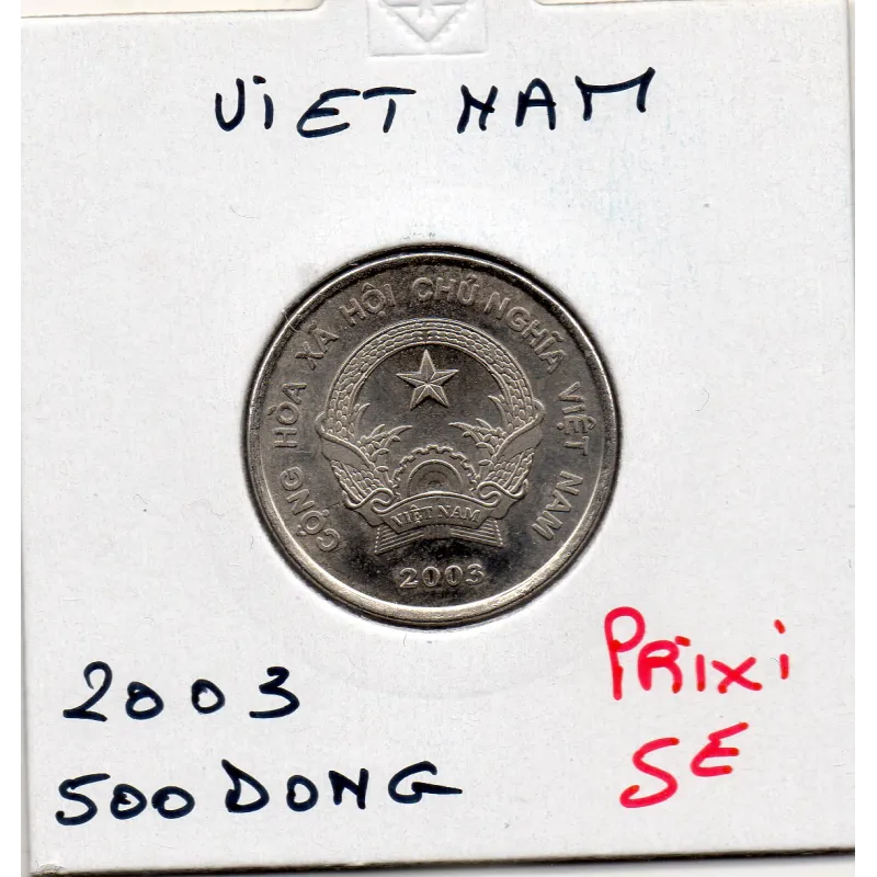Viet-Nam nord 500 Dong 2003 Spl, KM.74 emblème Viet-Nam nord 500 Dong 2003 Spl, KM.74 emblème