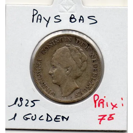 Pays Bas 1 Gulden 1925 TB, KM.161 Wilhelmina