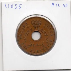 Nigeria 1 penny 1959 TTB KM.2 Elizabeth II