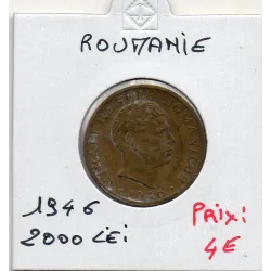 Roumanie 2000 lei 1946 TTB, KM.69 Mihai 1er