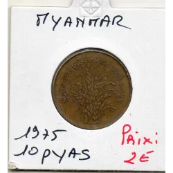 Myanmar 10 pyas 1975 TTB, KM.46 FAO