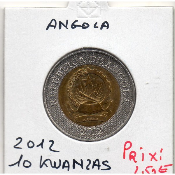 Angola 10 kwanzas 2012 Sup, KM.110 Armoiries