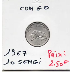Congo 10 Sengi 1967 Sup, KM.7 léopard