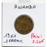 Rwanda-Burundi 1 Franc 1961 TB, KM.1 Lion