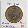 Mexique 20 Pesos 2000 TTB+, KM.638 Octavio Paz