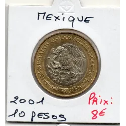 Mexique 10 Pesos 2001 Spl, KM.636 Tournant Millenaire