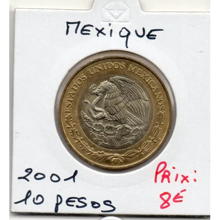 Mexique 10 Pesos 2001 Spl, KM.636 Tournant Millenaire