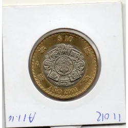 Mexique 10 Pesos 2001 Spl, KM.636 Tournant Millenaire