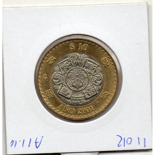 Mexique 10 Pesos 2001 Spl, KM.636 Tournant Millenaire