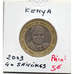 Kenya 40 shillings 2003 TTB, KM.33 indépendance