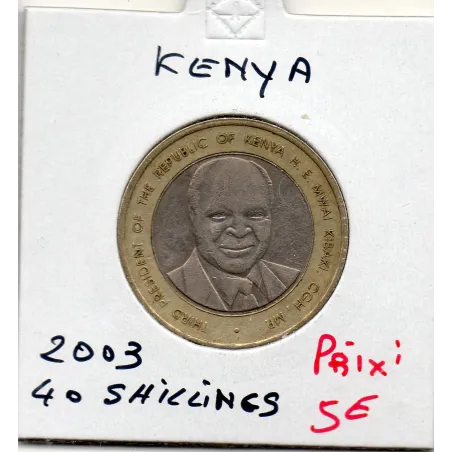 Kenya 40 shillings 2003 TTB, KM.33 indépendance
