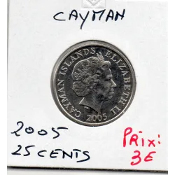 Cayman 25 cents 2005 Spl, KM.134 4eme effigie