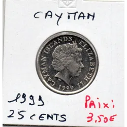 Cayman 25 cents 1999 Spl, KM.134 4eme effigie