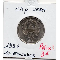 Cap Vert 20 Escudos 1994 Sup, KM.42 Novas de Alegria