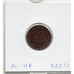 Mozambique 20 centavos 1961 TTB, KM.85 colonie