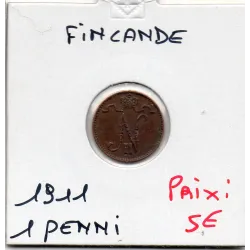 Finlande 1 penni 1911 TTB+, KM.13 Nicolas II