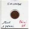Finlande 1 penni 1911 TTB+, KM.13 Nicolas II