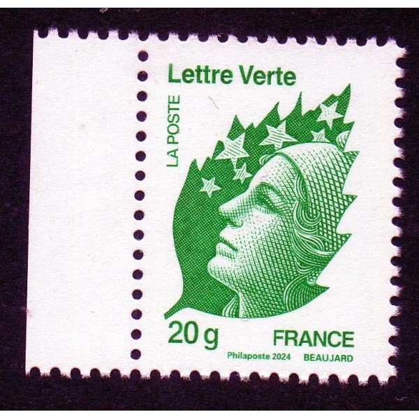 Timbre France 5834 Marianne de Beaujard et l'Europe Neuf Vert