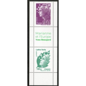 Timbre France 5836-5837 Grand format, Marianne de Beaujard et l'Europe Neuf