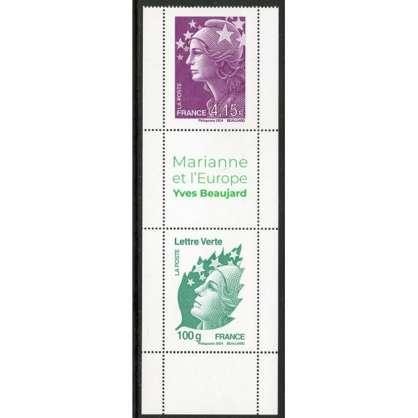 Timbre France 5836-5837 Grand format, Marianne de Beaujard et l'Europe Neuf