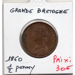 Grande Bretagne 1/2 Penny 1860 Sup-, KM.754 Victoria