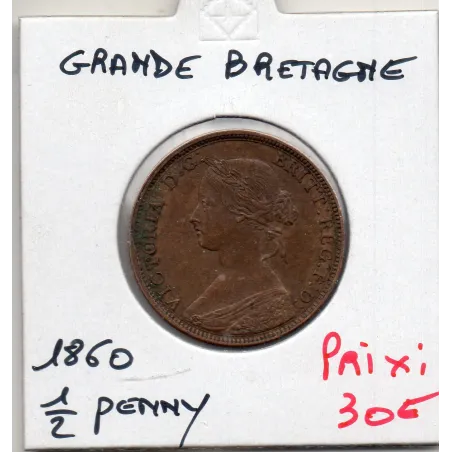 Grande Bretagne 1/2 Penny 1860 Sup-, KM.754 Victoria