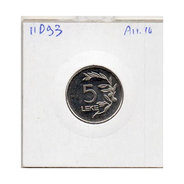 Albanie 5 Leke 1995 FDC KM.76 Aigle et branche