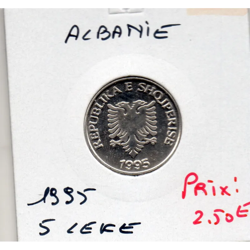 Albanie 5 Leke 1995 FDC KM.76 Aigle et branche