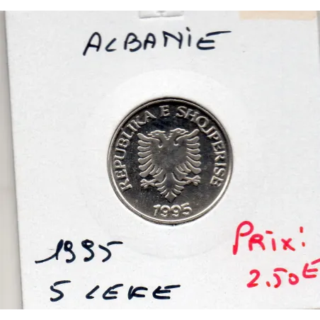 Albanie 5 Leke 1995 FDC KM.76 Aigle et branche