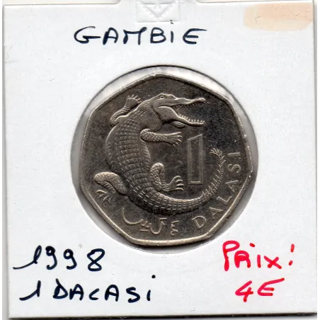Gambie 1 dalasi 1998 Spl, KM.59 Crocodile