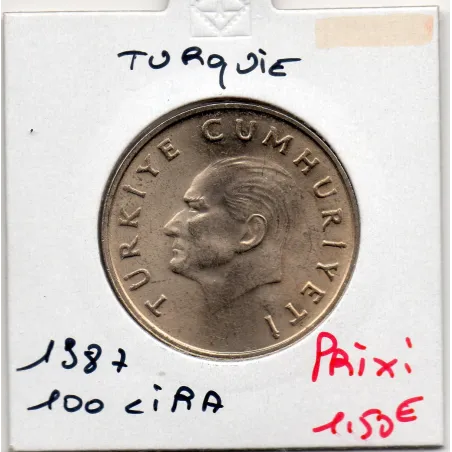 Turquie 100 Lira 1987 Spl, KM.967 Ataturk