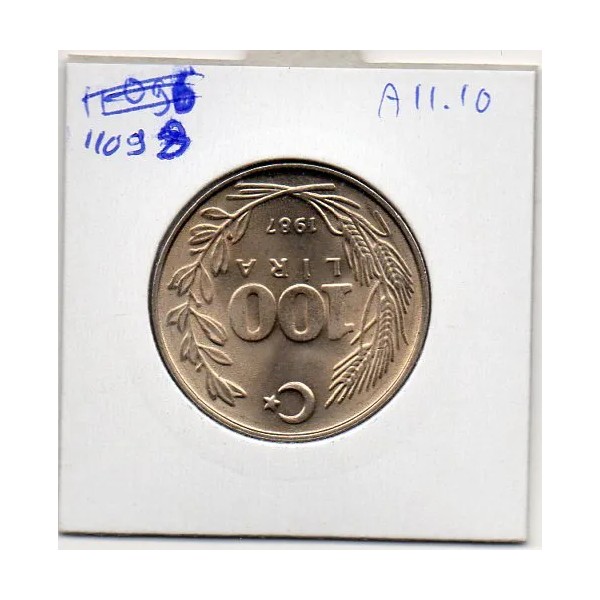 Turquie 100 Lira 1987 Spl, KM.967 Ataturk