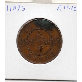 Chine 10 cash Guangxu 1908 TTB-, KM.Y10r Canton - Kwantung