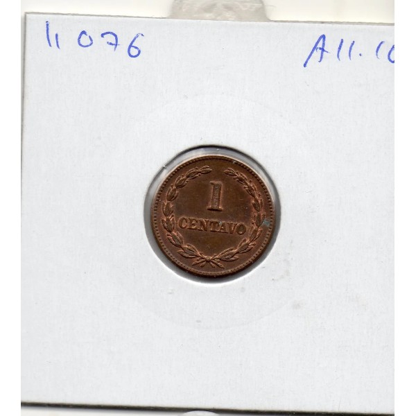 El Salvador 1 centavo 1956 Sup, KM.135 Francisco Morazan