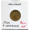 El Salvador 3 centavos 1974 Spl, KM.148 Francisco Morazan