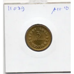 El Salvador 3 centavos 1974 Spl, KM.148 Francisco Morazan
