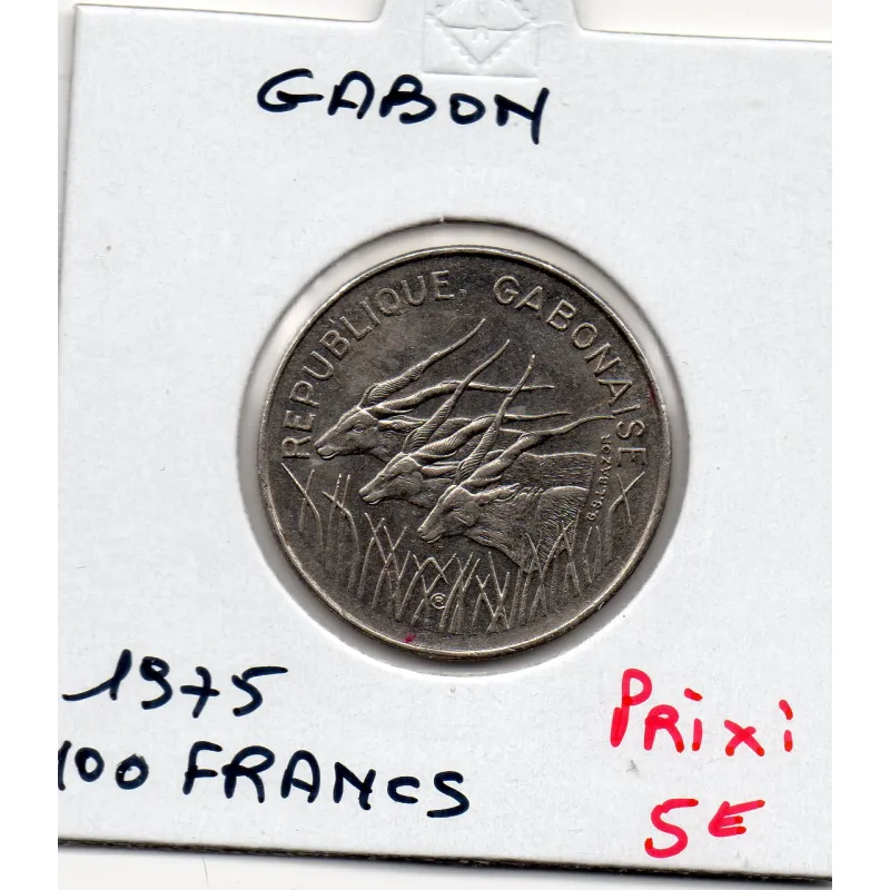 Gabon 100 Francs 1975 Sup, KM.13 antilopes Gabon 100 Francs 1975 Sup, KM.13 antilopes