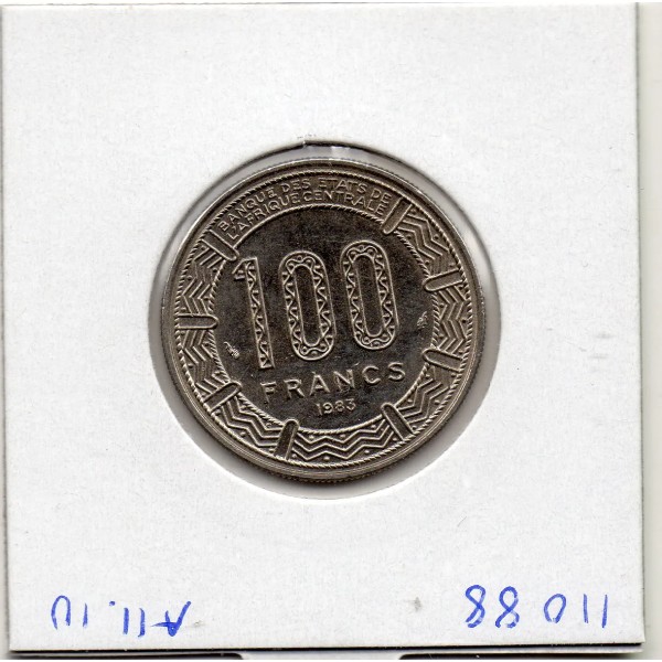 Centrafrique 100 francs 1983 Spl, KM.7 antilopes