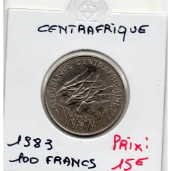 Centrafrique 100 francs 1983 Spl, KM.7 antilopes